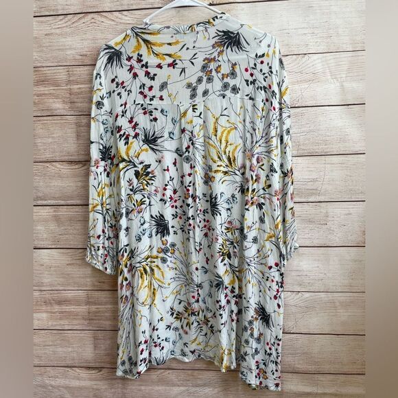 POLAGRAM FLORAL MINI DRESS IN CREAM - Picture 6 of 6